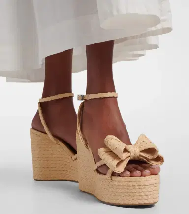 Mach & Mach Le Cadeau raffia espadrille wedges | Thumbnail 5 Mach & Mach Le Cadeau raffia espadrille wedges | Thumbnail 5