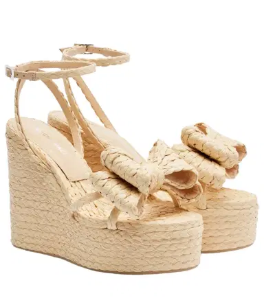Mach & Mach Le Cadeau raffia espadrille wedges | Thumbnail 1 Mach & Mach Le Cadeau raffia espadrille wedges | Thumbnail 1