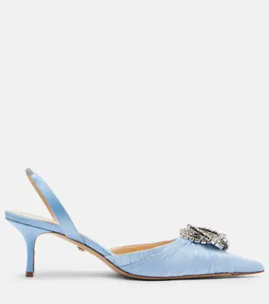 Mach & Mach Galaxy embellished organza slingback pumps | Thumbnail 2 Mach & Mach Galaxy embellished organza slingback pumps | Thumbnail 2