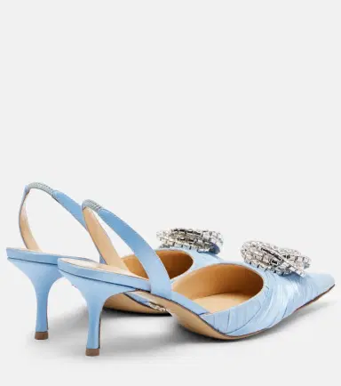 Mach & Mach Galaxy embellished organza slingback pumps | Thumbnail 4 Mach & Mach Galaxy embellished organza slingback pumps | Thumbnail 4