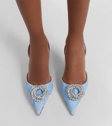 Mach & Mach Galaxy embellished organza slingback pumps | Thumbnail 6 Mach & Mach Galaxy embellished organza slingback pumps | Thumbnail 6