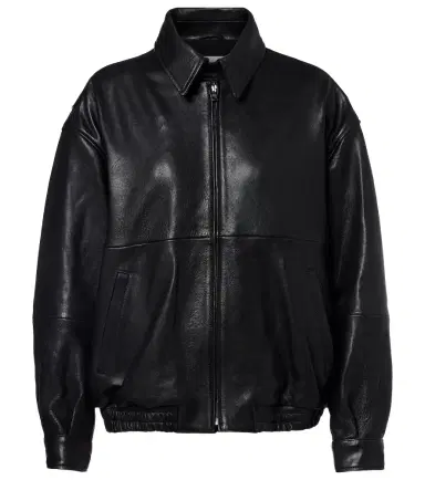Nour Hammour Doran oversized leather blouson jacket | Thumbnail 1 Nour Hammour Doran oversized leather blouson jacket | Thumbnail 1