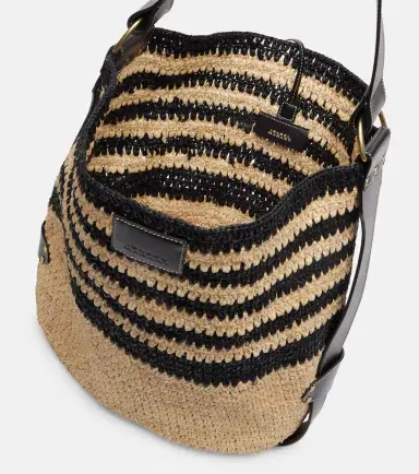 Isabel Marant Bayia striped raffia shoulder bag | Thumbnail 3 Isabel Marant Bayia striped raffia shoulder bag | Thumbnail 3