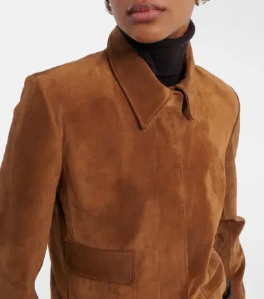Nour Hammour Bleeker cropped suede jacket | Thumbnail 5 Nour Hammour Bleeker cropped suede jacket | Thumbnail 5