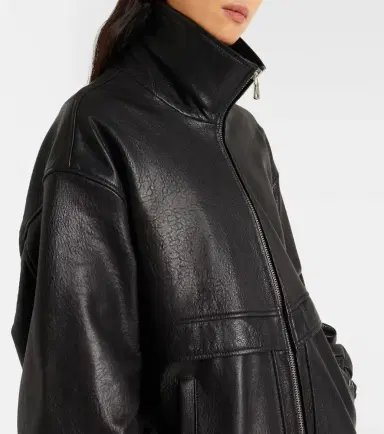 Nour Hammour Beck leather bomber jacket | Thumbnail 3 Nour Hammour Beck leather bomber jacket | Thumbnail 3