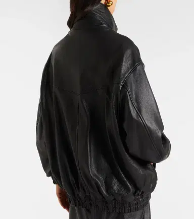 Nour Hammour Beck leather bomber jacket | Thumbnail 5 Nour Hammour Beck leather bomber jacket | Thumbnail 5