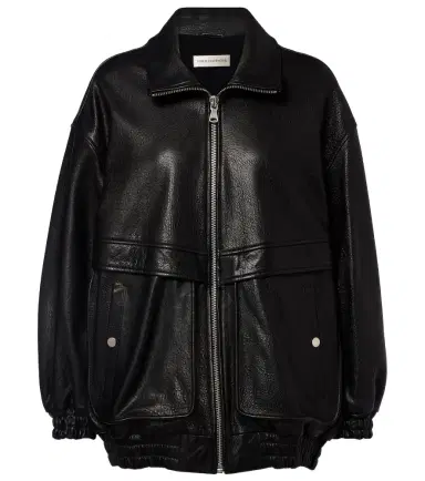 Nour Hammour Beck leather bomber jacket | Thumbnail 1 Nour Hammour Beck leather bomber jacket | Thumbnail 1