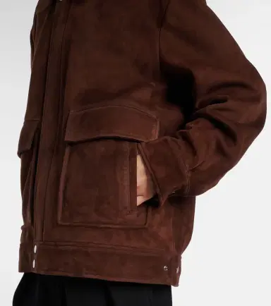 Nour Hammour Drey suede field jacket | Thumbnail 3 Nour Hammour Drey suede field jacket | Thumbnail 3