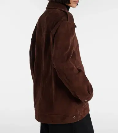 Nour Hammour Drey suede field jacket | Thumbnail 6 Nour Hammour Drey suede field jacket | Thumbnail 6