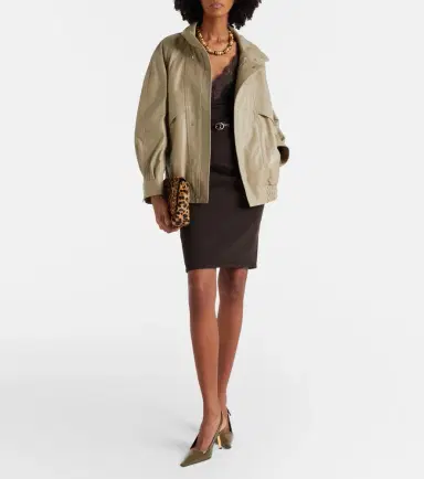 Nour Hammour Ariste leather bomber jacket | Thumbnail 2 Nour Hammour Ariste leather bomber jacket | Thumbnail 2