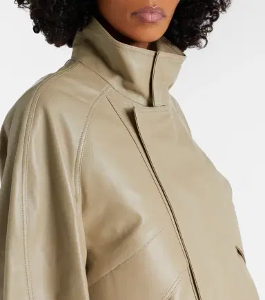 Nour Hammour Ariste leather bomber jacket | Thumbnail 3 Nour Hammour Ariste leather bomber jacket | Thumbnail 3