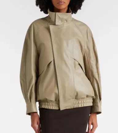 Nour Hammour Ariste leather bomber jacket | Thumbnail 6 Nour Hammour Ariste leather bomber jacket | Thumbnail 6