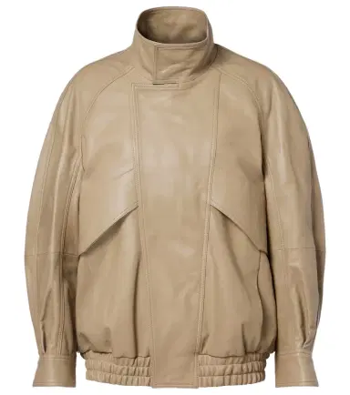 Nour Hammour Ariste leather bomber jacket | Thumbnail 1 Nour Hammour Ariste leather bomber jacket | Thumbnail 1