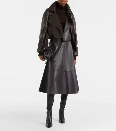 Nour Hammour Hatti cropped leather jacket | Thumbnail 3 Nour Hammour Hatti cropped leather jacket | Thumbnail 3