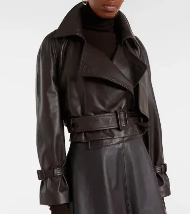 Nour Hammour Hatti cropped leather jacket | Thumbnail 5 Nour Hammour Hatti cropped leather jacket | Thumbnail 5