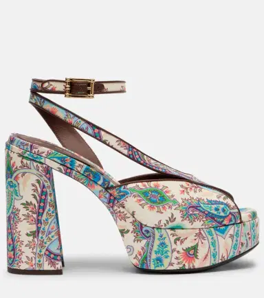 Etro 120 paisley canvas platform sandals | Thumbnail 2 Etro 120 paisley canvas platform sandals | Thumbnail 2