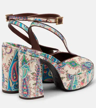 Etro 120 paisley canvas platform sandals | Thumbnail 3 Etro 120 paisley canvas platform sandals | Thumbnail 3