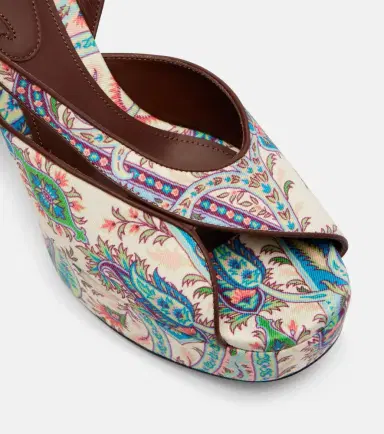 Etro 120 paisley canvas platform sandals | Thumbnail 4 Etro 120 paisley canvas platform sandals | Thumbnail 4