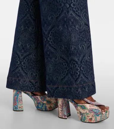 Etro 120 paisley canvas platform sandals | Thumbnail 5 Etro 120 paisley canvas platform sandals | Thumbnail 5