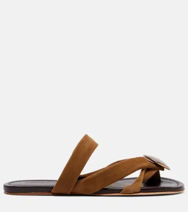Christopher Esber Doma embellished suede sandals | Thumbnail 2 Christopher Esber Doma embellished suede sandals | Thumbnail 2
