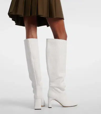 Souliers Martinez Roberta woven leather knee-high boots | Thumbnail 6 Souliers Martinez Roberta woven leather knee-high boots | Thumbnail 6
