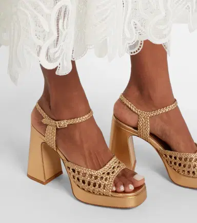 Souliers Martinez Cheyenne metallic leather sandals | Thumbnail 5 Souliers Martinez Cheyenne metallic leather sandals | Thumbnail 5