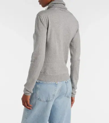 Area Embellished cotton and cashmere turtleneck sweater | Thumbnail 5 Area Embellished cotton and cashmere turtleneck sweater | Thumbnail 5