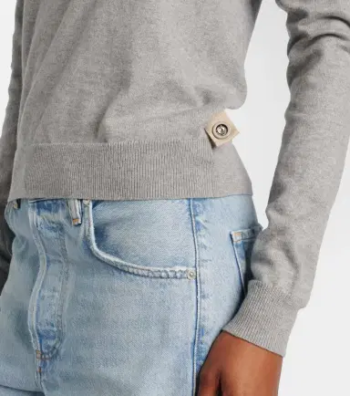 Area Embellished cotton and cashmere turtleneck sweater | Thumbnail 6 Area Embellished cotton and cashmere turtleneck sweater | Thumbnail 6
