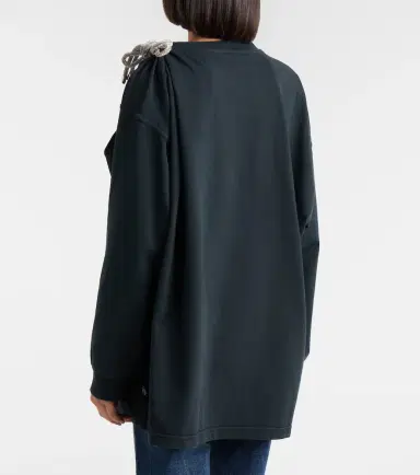 Area Embellished cotton jersey T-shirt | Thumbnail 2 Area Embellished cotton jersey T-shirt | Thumbnail 2