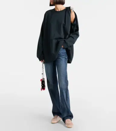 Area Embellished cotton jersey T-shirt | Thumbnail 3 Area Embellished cotton jersey T-shirt | Thumbnail 3