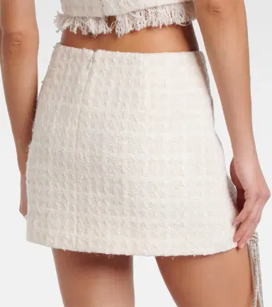 Area Embellished tweed miniskirt | Thumbnail 3 Area Embellished tweed miniskirt | Thumbnail 3