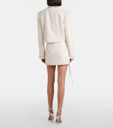 Area Embellished tweed miniskirt | Thumbnail 5 Area Embellished tweed miniskirt | Thumbnail 5