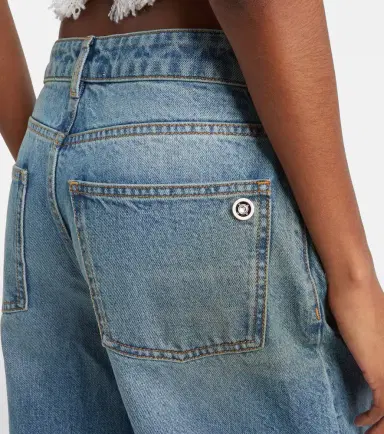Area Distressed embellished wide-leg jeans | Thumbnail 4 Area Distressed embellished wide-leg jeans | Thumbnail 4