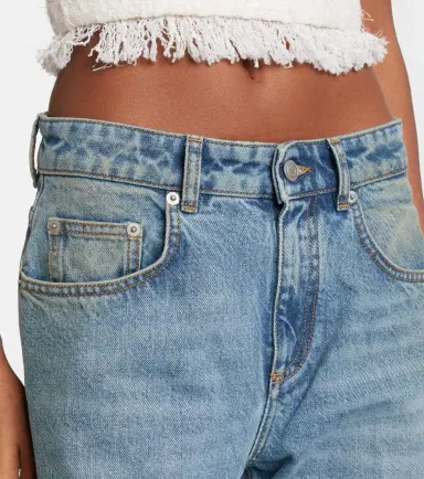 Area Distressed embellished wide-leg jeans | Thumbnail 6 Area Distressed embellished wide-leg jeans | Thumbnail 6