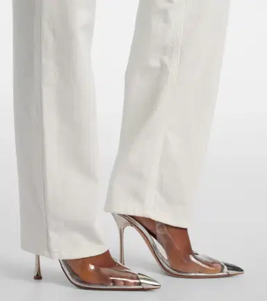 Area Distressed embellished wide-leg jeans | Thumbnail 3 Area Distressed embellished wide-leg jeans | Thumbnail 3