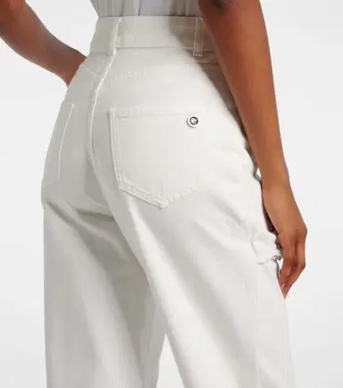 Area Distressed embellished wide-leg jeans | Thumbnail 4 Area Distressed embellished wide-leg jeans | Thumbnail 4