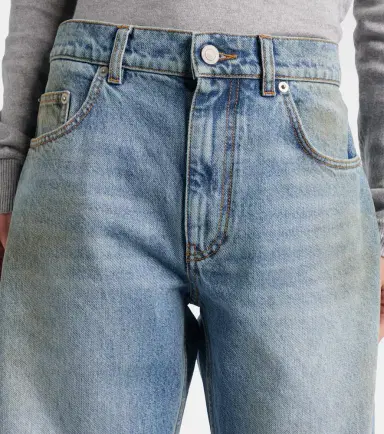 Area Distressed embellished denim shorts | Thumbnail 5 Area Distressed embellished denim shorts | Thumbnail 5