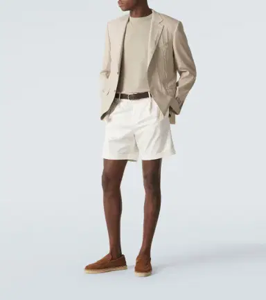 Lardini Pleated cotton-blend Bermuda shorts | Thumbnail 2 Lardini Pleated cotton-blend Bermuda shorts | Thumbnail 2
