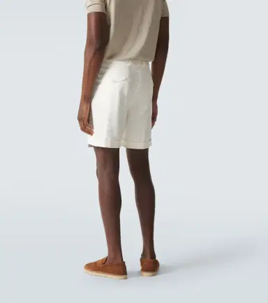 Lardini Pleated cotton-blend Bermuda shorts | Thumbnail 3 Lardini Pleated cotton-blend Bermuda shorts | Thumbnail 3