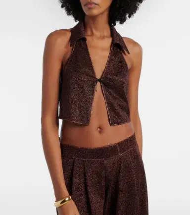 Oséree Oséree Lumière crop top | Thumbnail 3 Oséree Oséree Lumière crop top | Thumbnail 3