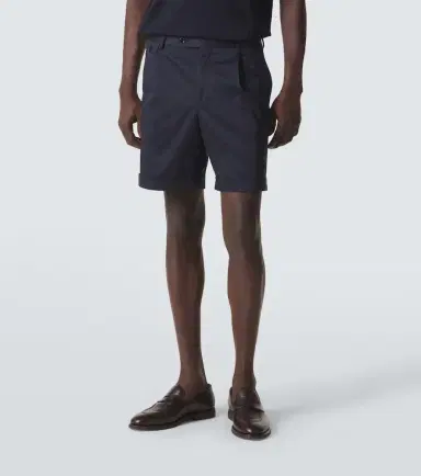 Lardini Pleated cotton-blend Bermuda shorts | Thumbnail 3 Lardini Pleated cotton-blend Bermuda shorts | Thumbnail 3