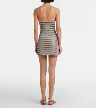 Oséree Oséree Lumière striped minidress | Thumbnail 3 Oséree Oséree Lumière striped minidress | Thumbnail 3