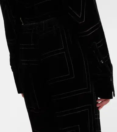 Toteme Logo velvet wide-leg pants | Thumbnail 3 Toteme Logo velvet wide-leg pants | Thumbnail 3