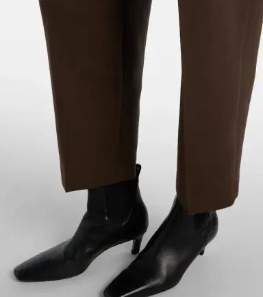 Toteme Pleated cropped straight pants | Thumbnail 3 Toteme Pleated cropped straight pants | Thumbnail 3