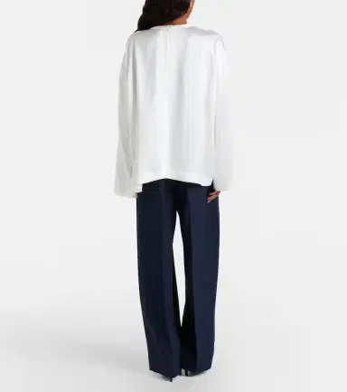 Toteme Flannel wide-leg pants | Thumbnail 3 Toteme Flannel wide-leg pants | Thumbnail 3