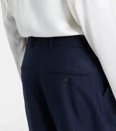 Toteme Flannel wide-leg pants | Thumbnail 4 Toteme Flannel wide-leg pants | Thumbnail 4
