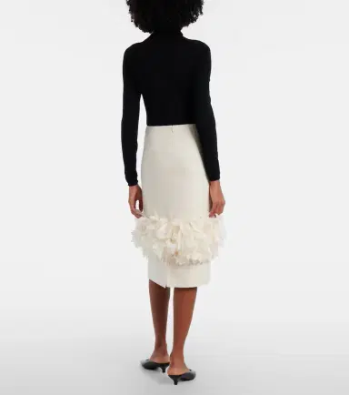 Toteme Petal wool and silk midi skirt | Thumbnail 4 Toteme Petal wool and silk midi skirt | Thumbnail 4