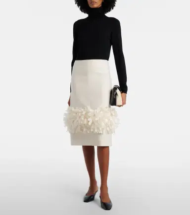 Toteme Petal wool and silk midi skirt | Thumbnail 6 Toteme Petal wool and silk midi skirt | Thumbnail 6