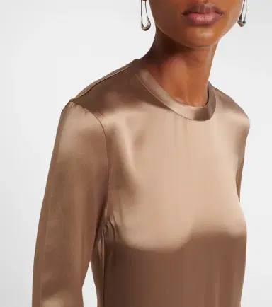 Toteme Satin maxi dress | Thumbnail 3 Toteme Satin maxi dress | Thumbnail 3