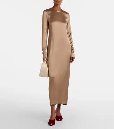 Toteme Satin maxi dress | Thumbnail 6 Toteme Satin maxi dress | Thumbnail 6